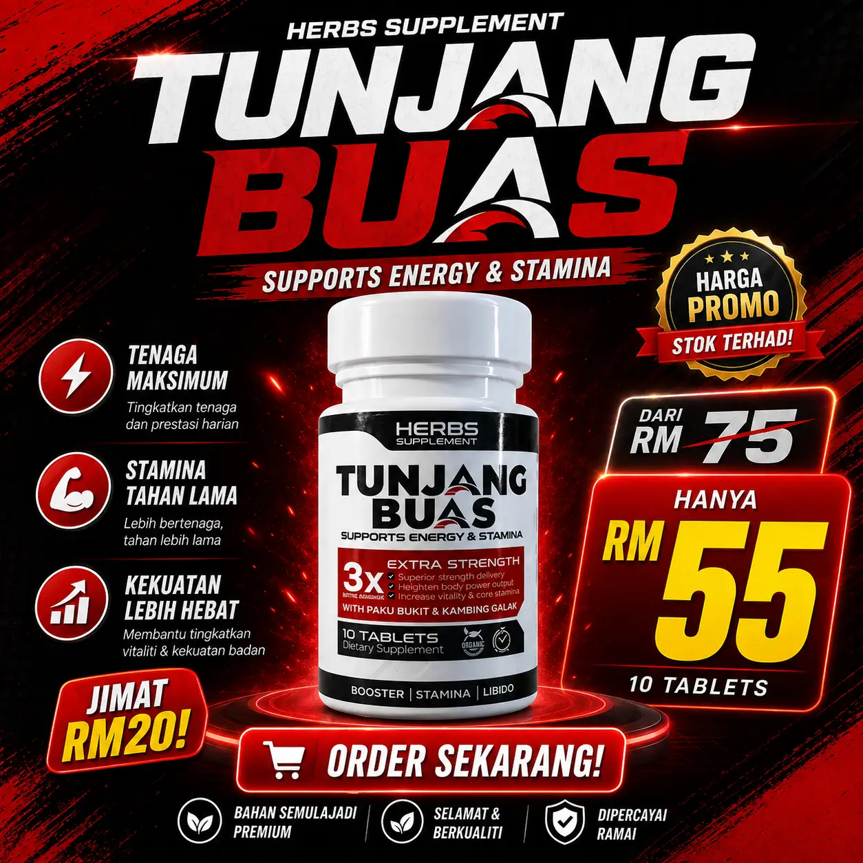 Tunjang Buas Supplement Lelaki